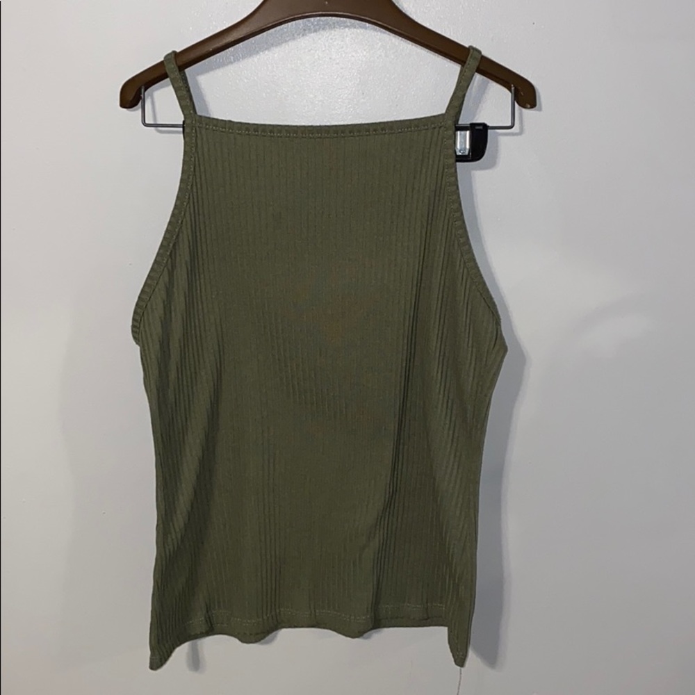Green tank top